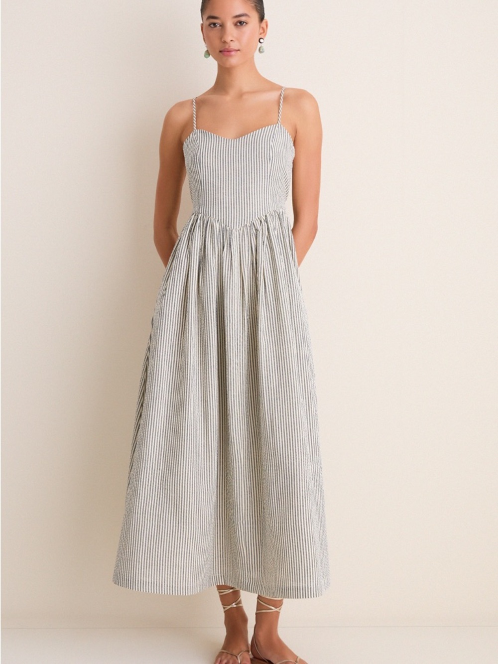 Tuckernuck Newburyport Stripe Cotton Day Dress